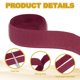 thumbnail image 3 of Cinta de gancho y bucle Uxcell, tiras de sujeción de nylon sin adhesivo de 1 pulgada color rojo oscuro, 3 of 7