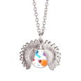 thumbnail image 1 of Universe Alien Monster Space Scenery Sunflower Necklace Pendant Locket Jewelry, 1 of 3