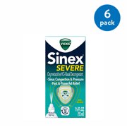 (6 pack) (6 Pack) Vicks Sinex Severe 12 Hour Decongestant Nasal Spray 0.5 fl oz