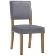 thumbnail image 3 of Pose Upholstered Fabric Dining Chair In Ivory, 3 of 6
