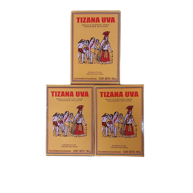 Te de Tizana Uva a granel de 180 g pack de 3 Centro Botanico Azteca Caja