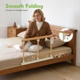 thumbnail image 3 of Miumaeov 3-Speed Bed Fence for The Elderly, Pregnant Women, Disabled, Injured with Non-Slip Textured Gripper flip Barrier-Free handrails, 3 of 13