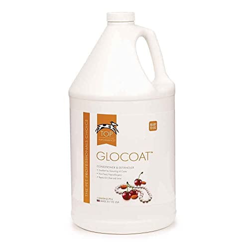 Glo Coat Instant Dog Coat Conditioner Gallon Removes Mats and Tangles Repels Dust and Dirt