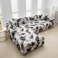 thumbnail image 5 of TOPCHANCES Stretch Couch Covers, L Shape Sofa Slipcovers for 3 + 3 Seaters Sectional, Furniture Protector Cover Home Decor, 5 of 8