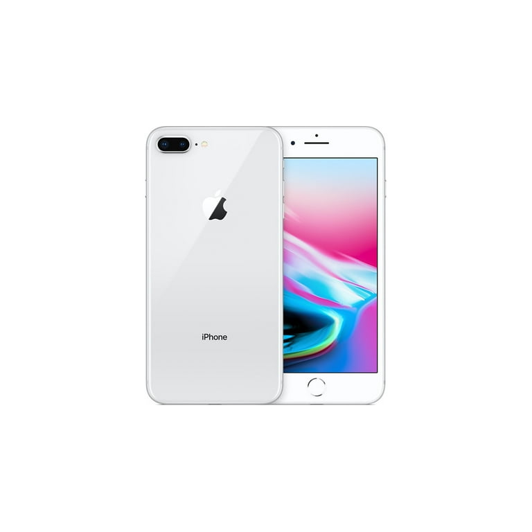 Restored Apple iPhone 8 Plus 64GB, Silver - Locked Straight Talk/TracFone  (Refurbished)