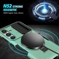 thumbnail image 4 of Pour Samsung Galaxy S24 Étui Compatible avec MagSafe PC+TPU Étui de Téléphone avec Couvercle d'Objectif, 4 of 5