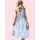 thumbnail image 3 of Vestido Con Estampado A Rayas, Elegante Vestido Sin Mangas Con Cintura Ajustada, Ropa De Mujer, 3 of 4