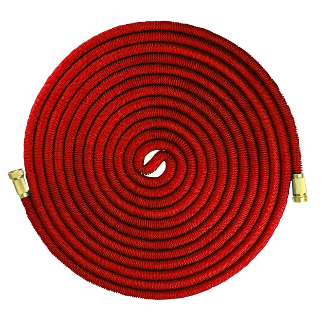 Emsco Group Tuyau Extensible de Qualité 1545-100 avec Buse de Pulvérisation, 100', Rouge