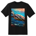 thumbnail image 2 of Plus Size Shirt for Women Black Tops for Women Oversized Short Sleeves Shirt for Women Sea Turtle 1 T Shirt Crewneck Shirt for Women 3XL, 2 of 5