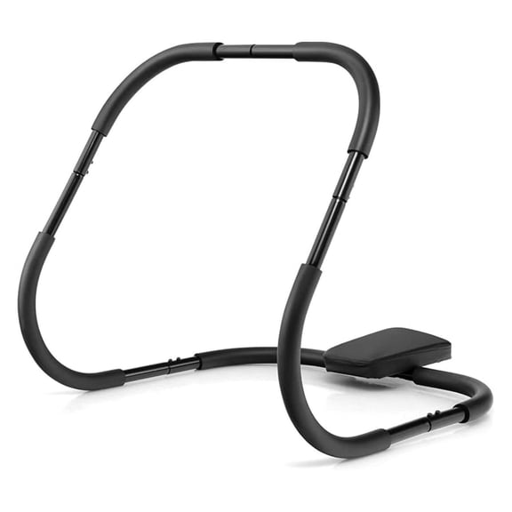 Ab Cruncher Abdominal Trainer with Padded Headrest, Fitness Exercise Machine for Muscle, Home Gym Portable Ab Mat Trainer Black