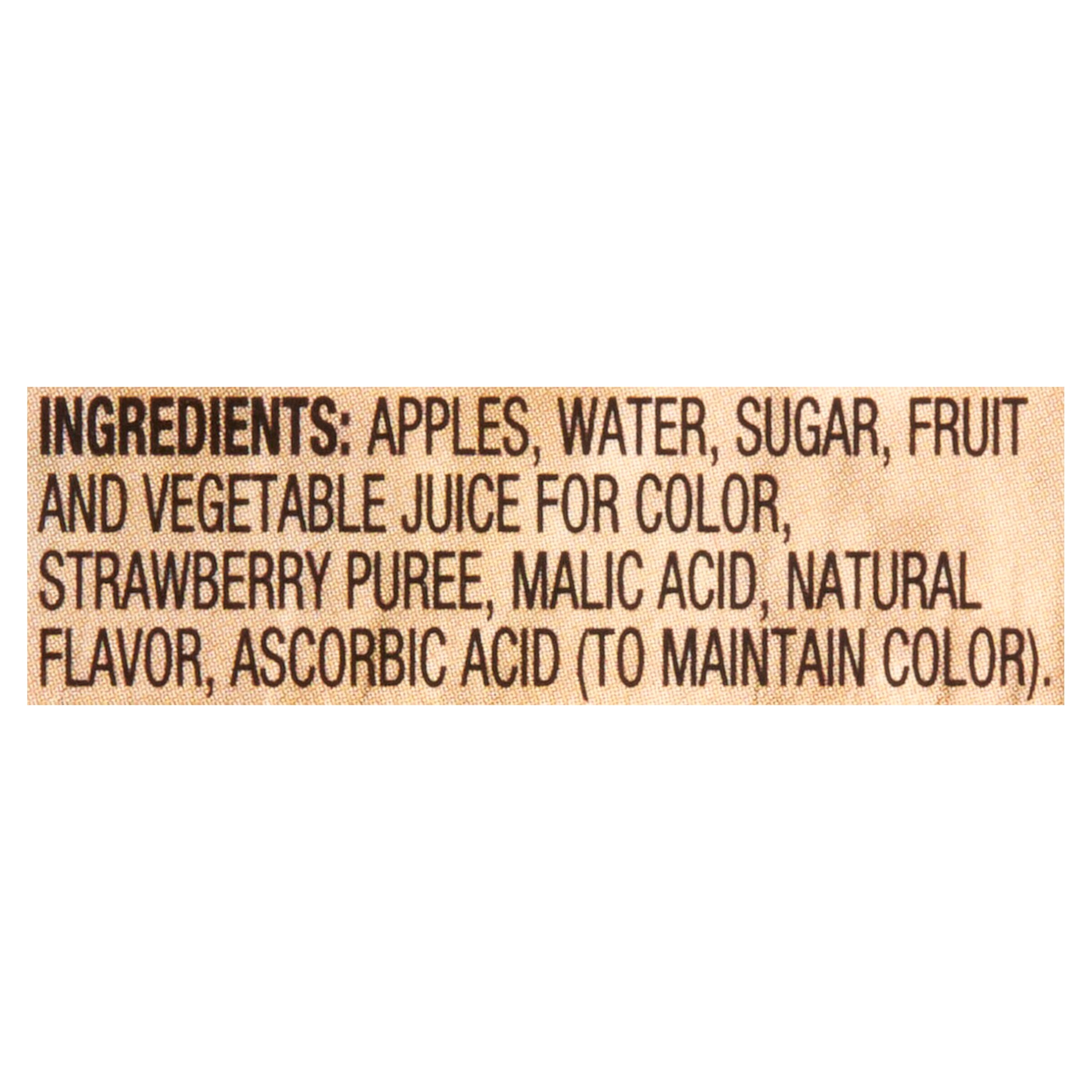 (4 pack) Great Value Strawberry Applesauce, 4 oz, 6 Count