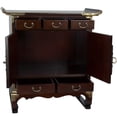 thumbnail image 2 of Oriental Furniture Oriental Furniture Korean Antique Style 5-Drawer End Table Cabinet, 26.5"H, 2 of 5