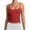 Red, variant on Voska Women's Basic Double Lined Scoop Neck Tank Tops Summer Cami Top | Adjustable Spaghetti Strap,Soft Skin Stretch,Slim Fit for Everyday Wear Black L