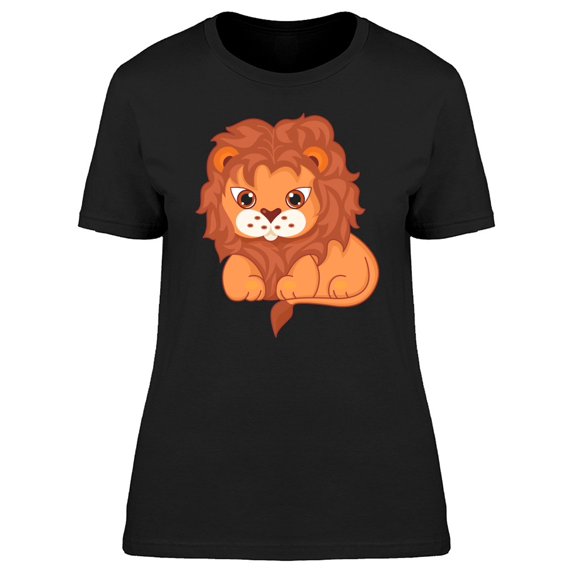 Lovely Lion Cartoon Tee Women's -Image by Shutterstock