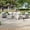 Light Gray, variant on ACEGOSES Patio Outdoor Furniture Set Gray Rattan Coversation Seating Set Thickening Cushions With Swiveling Rocker for Lawn, Poolside, Gray