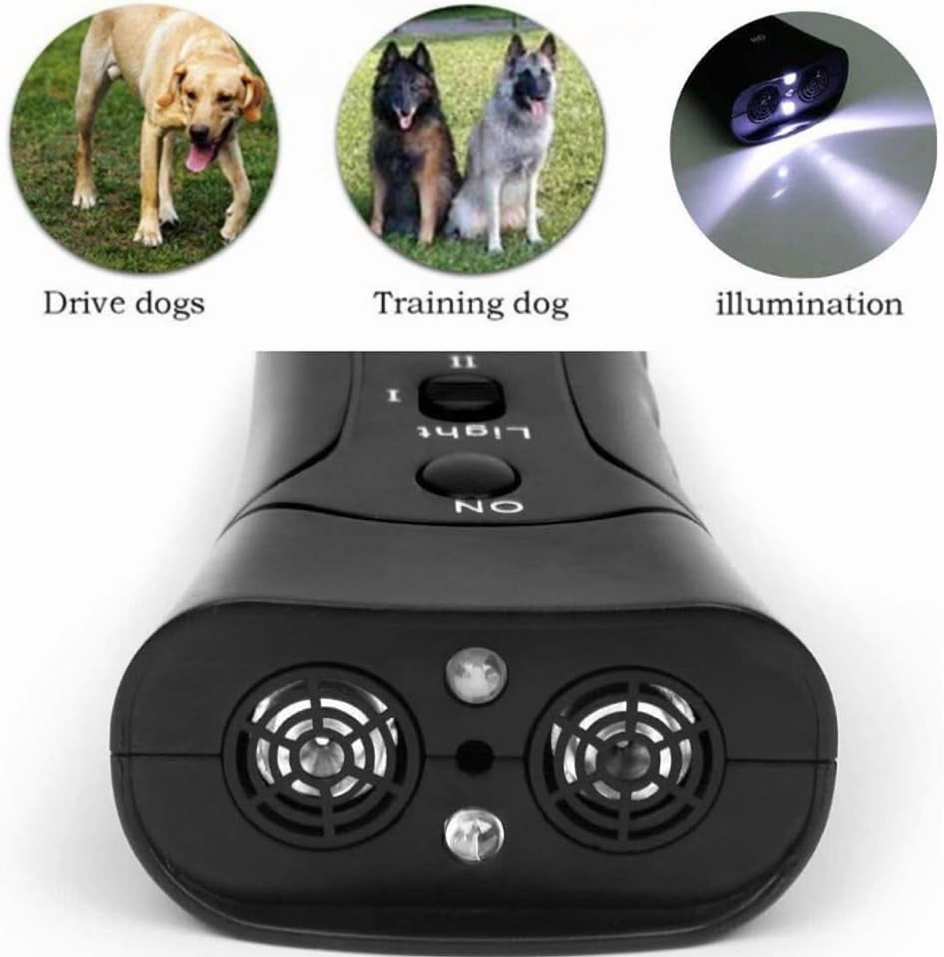 PetGentle Ultrasonic Anti-Barking Device for Dogs – Safe & Humane Dog Barking Deterrent with Flashlight, Portable 3-in-1 Trainer Tool, Battery Included for Indoor/Outdoor Use