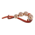 thumbnail image 5 of Unique Bargains 1 Pc Fashion 4 Beads Hair Clips for Home Coffee Color Dark Brown, 5 of 5