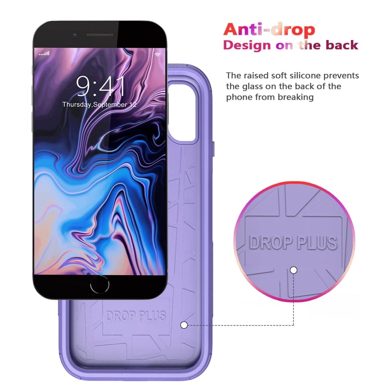 Diverbox, iPhone 8 Plus and 7 Plus Case, 5.5, Purple - Walmart.com