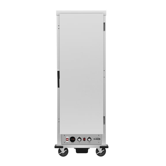 33 in. Commercial Insulated Heated Holding/Proofing Cabinet with 35-Pan Capacity and Solid Door in Silver (KM-CHP36-SISS)