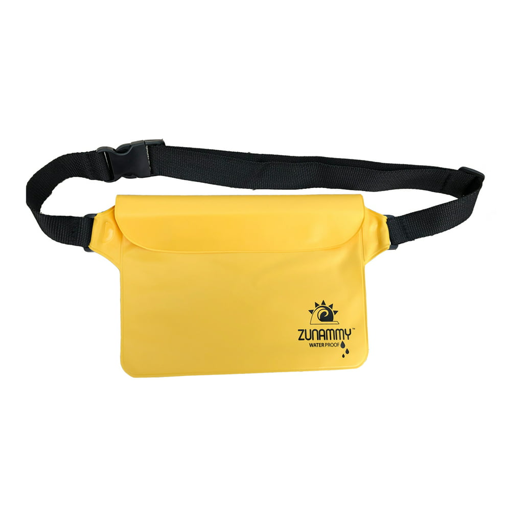 yellow fanny pack travel