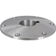 thumbnail image 1 of Springfield Marine Boat Seat Pedestal Base Plate 1600003 Taper-Lock; Round; 9 Inch Diameter; Non-Threaded; Satin; Aluminum; ABYC Code H-31 B, 1 of 2