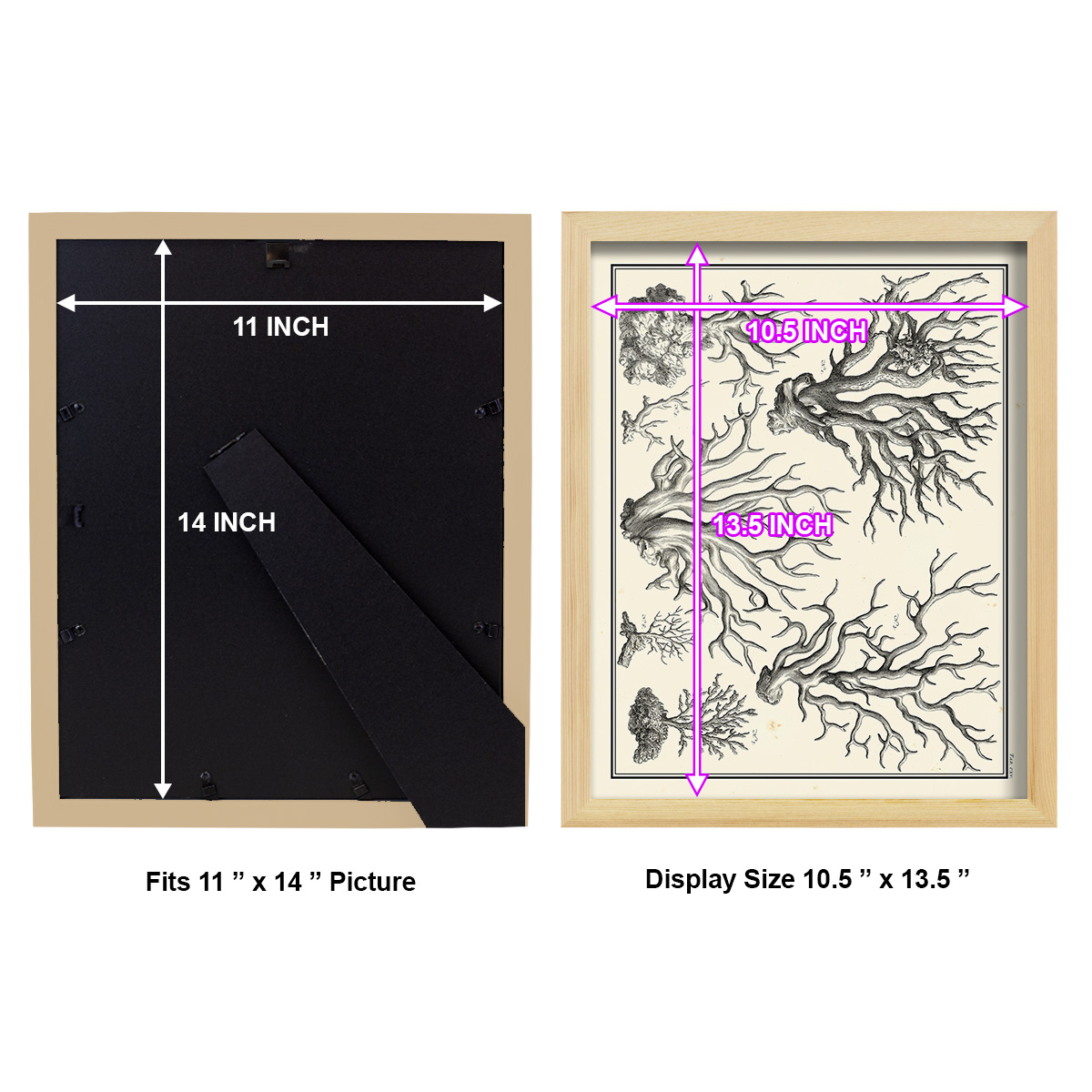 Aegean Collection III -Framed Print w/glass-Natural Wood