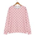 thumbnail image 6 of Sweatshirts for Women Trendy, Yigetop Women's Casual Printed Fashion Long Sleeve Fleece Crew Neck Sweatshirt Cute Sweatshirts Pink L, 6 of 9