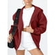 thumbnail image 4 of Sudadera con Capucha PRETTYGARDEN 2025 con Cierre Marrón Rojo Talla L, 4 of 7