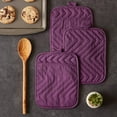 thumbnail image 4 of Heat Resistant Quilted Cotton Pot Holder with Pocket, Kitchen Pocket Pot Holder Cotton Heat Resistant Potholder Coffee Coaster Kitchen Hot Pad Oven Mitts Hot Pads Trivet, 7x9 in, 3 Pack, 4 of 6