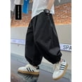 thumbnail image 5 of Pantalones holgados informales finos resistentes a mosquitos para niños, pantalones de nueve puntos de estilo coreano, pantalones largos que combinan con todo a la moda para niños, 5 of 5