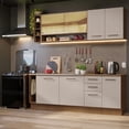 thumbnail image 2 of Cocina Integral Modular Completo Madesa Agata 220cm Marrón Crema, 2 of 5