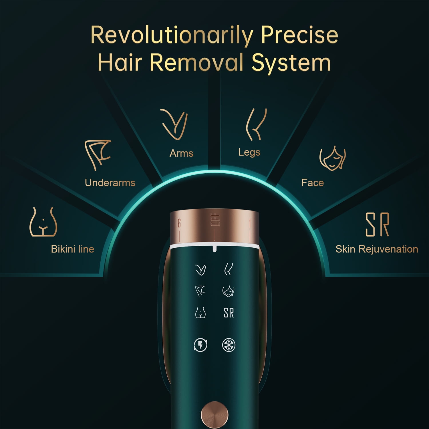 BoSidin IPL Laser Permanent Cooling Care Hair Removal Device