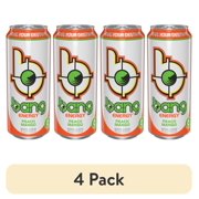 (4 pack) Bang Energy Peach Mango, Energy Drink, 1 Count, 16 fl oz