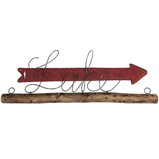 Eangee Home Design m1018 Lac avec une Corde Rouge Flèche Décoration Murale
