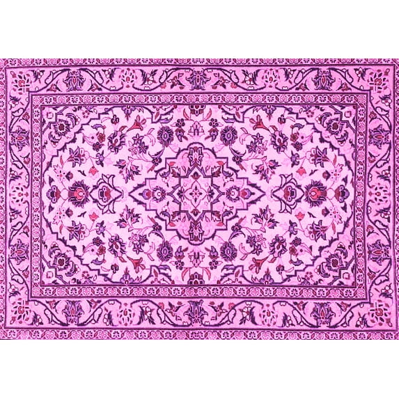 Ahgly Company Indoor Rectangle Persian Pink Traditional Area Rugs, 5' x 7'