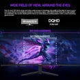 thumbnail image 2 of Gawfolk 49 Inch 120Hz Curved Ultrawide Gaming Monitor, DQHD 5120x1440 1500R, Built-in Speakers, DP HDMI Ports, 100x100mm VESA Mountable for Home Office Business, 2 of 9