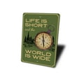 thumbnail image 4 of Old Compass Novelty Sign, Metal Wall Decor - 10x14 inches, 4 of 4