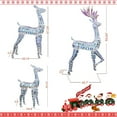 thumbnail image 5 of Recaceik 3 Piece Lighted Christmas Reindeer, Iridescent Christmas Deer Family Set, Indoor Outdoor Christmas Holiday Decoration, 5 of 5