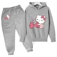 thumbnail image 4 of Conjunto de ropa infantil con dibujos animados de Hello Kitty para otoño e invierno, traje deportivo de ocio para niñas pequeñas, 4 of 5