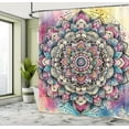thumbnail image 2 of Ambesonne Colorful Shower Curtain, Art Oriental Dream Mandala, 69"Wx70"L, Magenta Multicolor, 2 of 4