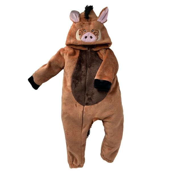 Mameluco para Niño con Gorro Bordado Disney Pumba Talla 3x años Disney Pijamas para Niños