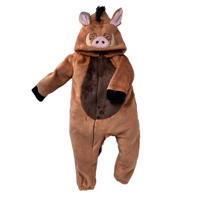 Mameluco con Gorro Bordado sin Pie Disney Pumba Disney Mameluco9443
