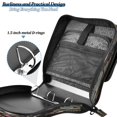 thumbnail image 5 of Water-Resistant 3-Ring Binder Organizer with Multiple Pockets Zipper Binder Bag for Office Abstract Shapes Pattern, 5 of 8