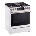 thumbnail image 2 of LG 30 Inch Slide-In Gas Smart Range with 5 Sealed Burners, 6.3 cu. ft. Oven Capacity,Air Sous Vide, ProBake Convection & Wifi in White LSGS6338N, 2 of 8