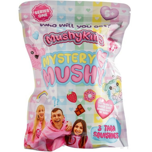 MushyKinz Squishy Collectible Figure 3 Piece Mystery Pack [3 RANDOM Characters]