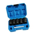 thumbnail image 2 of Miulika 6 Pieces Twist Socket Set Portable 1/2inch Square Drive Lug Nut Removal Tool, 2 of 9