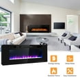 thumbnail image 4 of Spaco 60 Inch Ultra Thin Electric Fireplace with 2 Heat Settings, Electric Fireplace Insert, Wall Recessed/Mounted, Freestanding Fireplace, 4 of 10