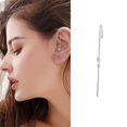 thumbnail image 2 of BNNG Ear Crawler Earrings for Women Ear Cuff Earrings Hook Earrings Ear Wrap Earrings Snowflake Rhinestone Lightning Bolt Pierced Earrings Trendy Jewelry for Women 2024, 2 of 2