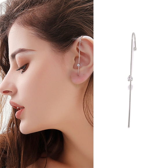 Hypoallergenic Surgical Steel Stud Earrings for Women Women Fashion Eareings Ear Wrap Crawler Hook Earrings for Women Wedding Gifts for Birthday Anniversary for Her Deals of the Day Clearance