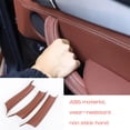 thumbnail image 4 of Cubierta embellecedora para manijas de puerta interior de coche, color marrón rojizo, para BMW X5 X6 F16 F15 14-19, 4 of 5